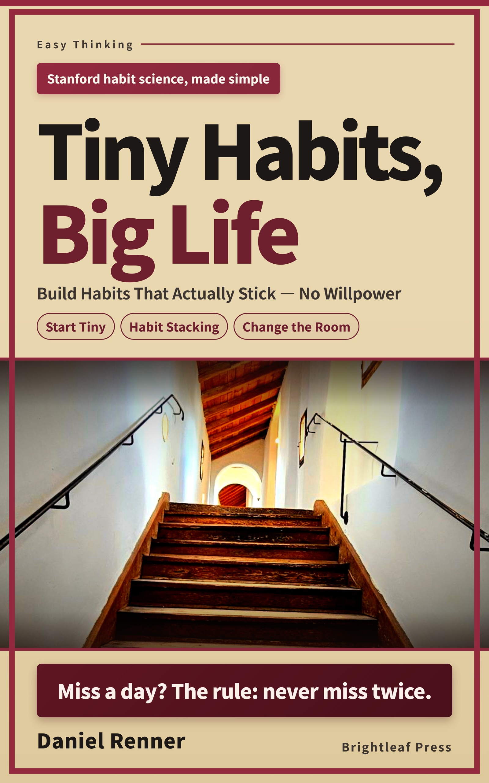 Cover of Tiny Habits, Big Life by Daniel Renner